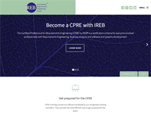 Tablet Screenshot of ireb.org